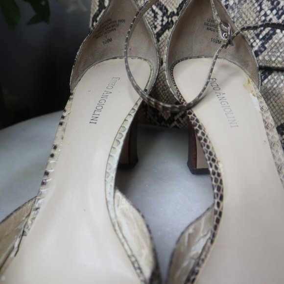Enzo Angiolini Snakeskin Shoes - Picture 5 of 12